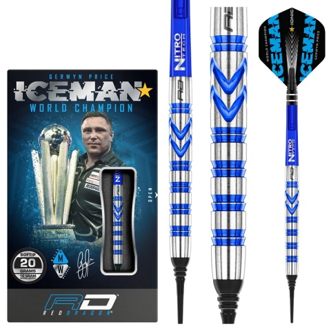 Red Dragon Gerwyn Price Blue Originals 90% Soft Tip – Profesjonalne lotki dart