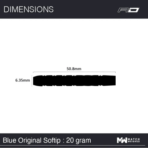 Red Dragon Gerwyn Price Blue Originals 90% Soft Tip – Profesjonalne lotki dart