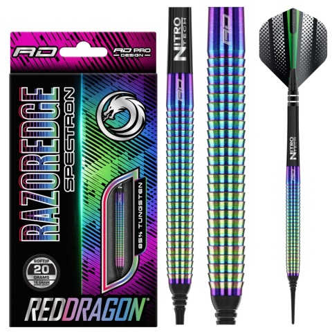 Red Dragon Razor Edge Spectron 85% Soft Tip – Profesjonalne lotki dart