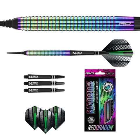 Red Dragon Razor Edge Spectron 85% Soft Tip – Profesjonalne lotki dart