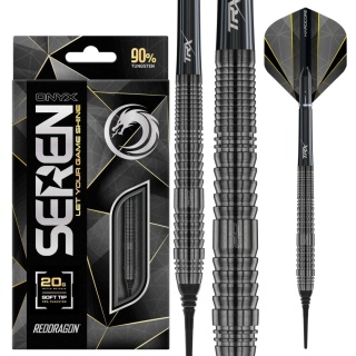Red Dragon Seren 2 Onyx 90% Soft Tip – Profesjonalne lotki dart
