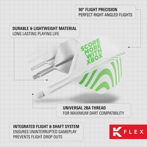 Target Xbox K-Flex NO2 – Integrated Dart Flights