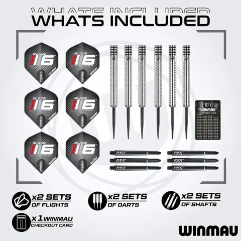 Winmau Blade 6 TC Bundle - Zestaw do darta