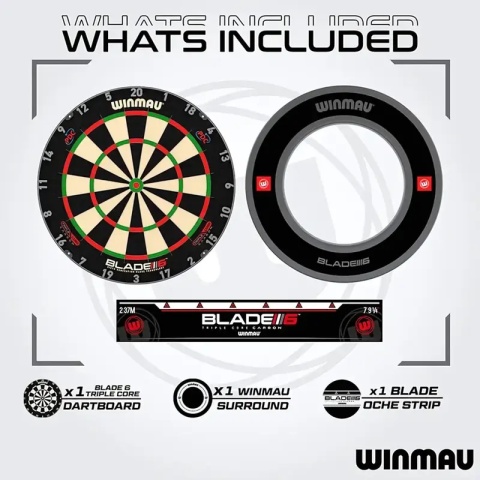Winmau Blade 6 TC Bundle - Zestaw do darta
