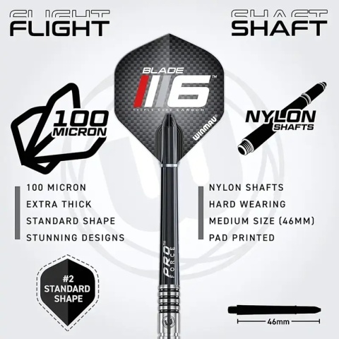 Winmau Blade 6 TC Bundle - Zestaw do darta