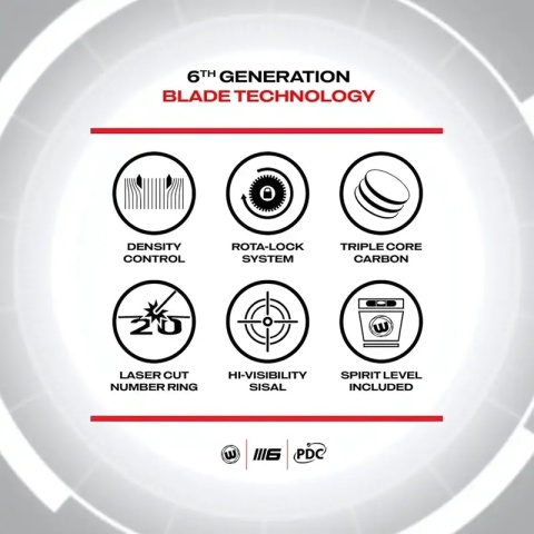 Winmau Blade 6 TC Bundle - Zestaw do darta
