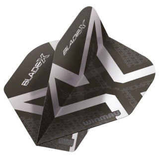 Winmau Blade X Prism Delta Metallic Black Silver – Piórka dart Standard No.2