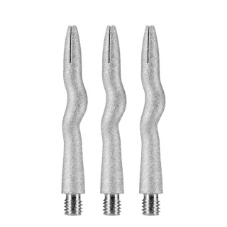 Caliburn Curly Dart Shafts Aluminium – Sandblasted