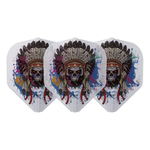 L-style Signature Champagne Flight L1EZ Standard Chief Skull Clear White