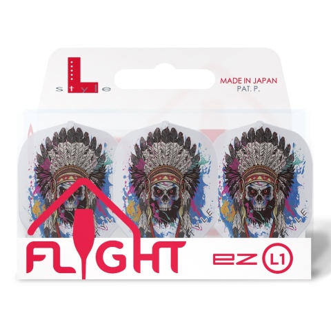 L-style Signature Champagne Flight L1EZ Standard Chief Skull Clear White