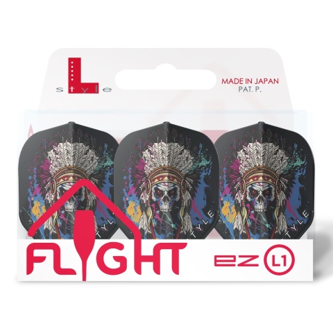L-style Signature Champagne Flight L1EZ Standard Chief Skull Black