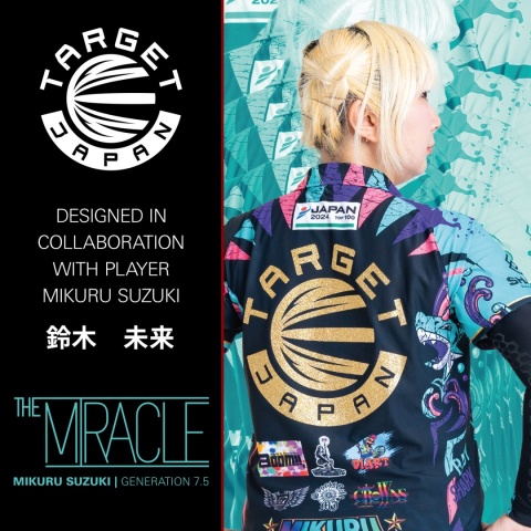 TARGET THE MIRACLE GEN 7.5 Mikuru Suzuki 95% Tungsten – Rzutki do darta (22g / 24g)