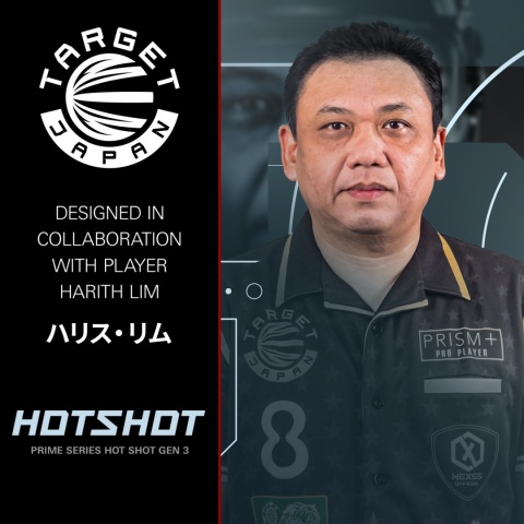TARGET PRIME HOTSHOT GEN 3 Harith Lim 90% Tungsten Darts – 23g / 25g