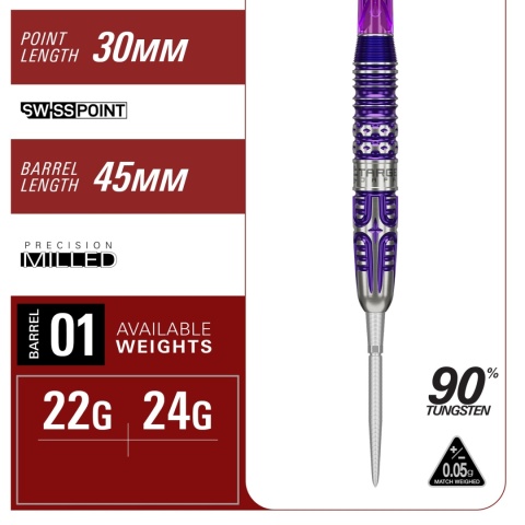 TARGET ENDEAVOUR GEN 3 Kasumi Sato 90% Tungsten – Rzutki do darta (22g / 24g)