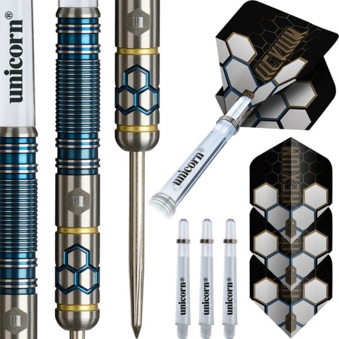 Unicorn Hexium 2 Blue Gold 90% Tungsten – Lotki do darta (23g / 25g)