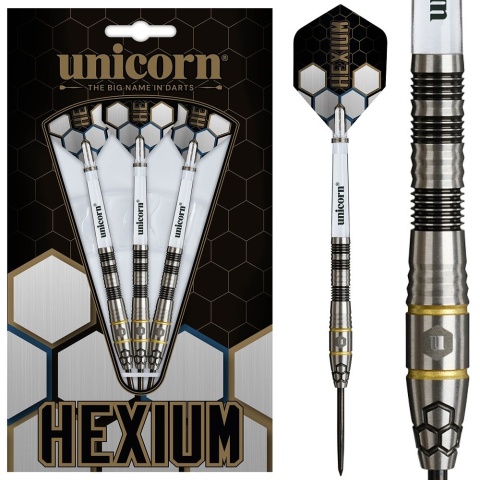 Unicorn Hexium 1 Black Gold 90% Tungsten – Lotki do darta (22g / 24g)