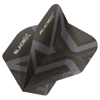 Winmau Blade X Prism Delta Metallic Black – Piórka dart Standard No.2