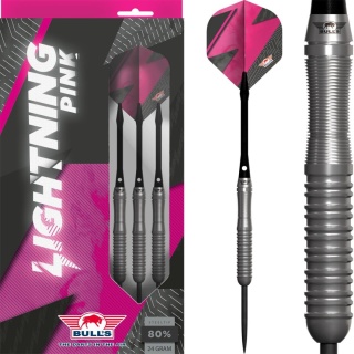 Bull’s Lightning Pink 80% – Lotki do darta (Steel Tip)