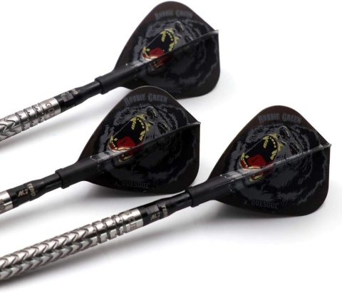 Cuesoul Robbie "Kong" Green 90% – lotki steel tip Silver