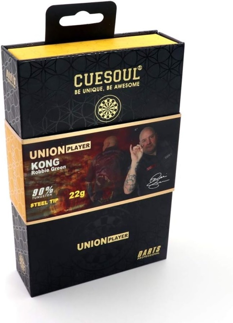 Cuesoul Robbie "Kong" Green 90% – lotki steel tip Silver