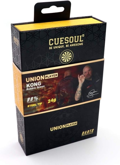 Cuesoul Robbie "Kong" Green 90% – lotki steel tip Gold