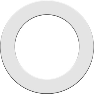 Designa Dartboard Surround Pro Heavy Duty – Plain White