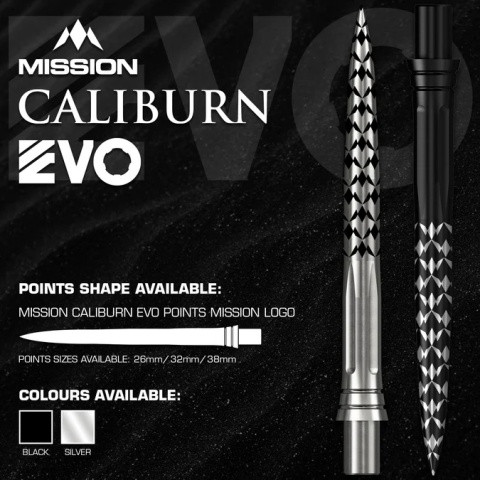 Mission Caliburn EVO Dart Points Mission Logo