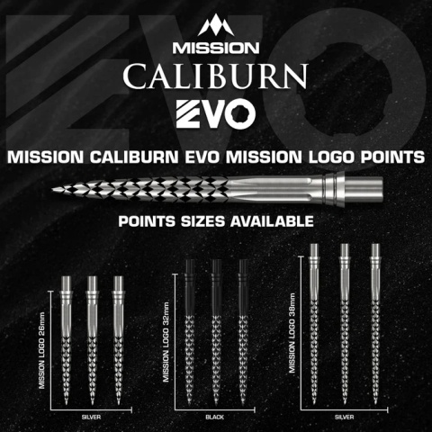 Mission Caliburn EVO Dart Points Mission Logo