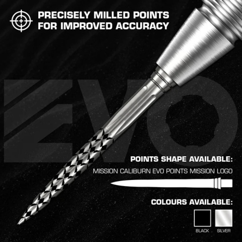 Mission Caliburn EVO Dart Points Mission Logo