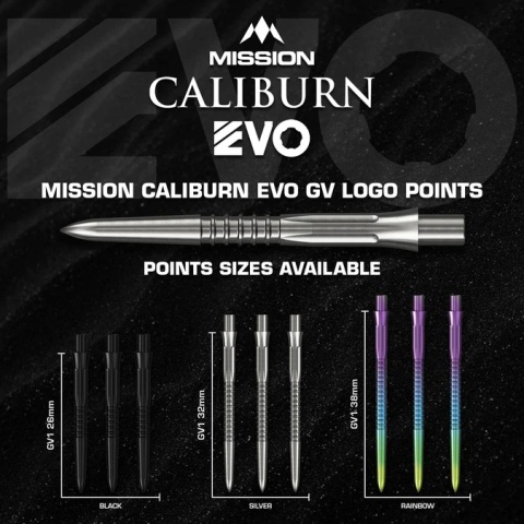 Mission Caliburn EVO Dart Points GV1