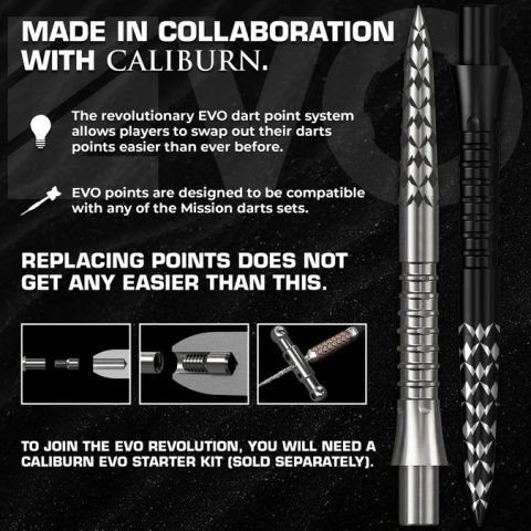 Mission Caliburn EVO Dart Points GV-Logo