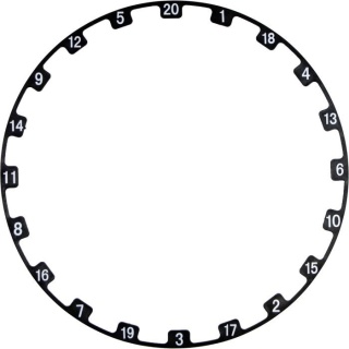 Number Ring Digital Square – pierścień numeracyjny do tarczy dart