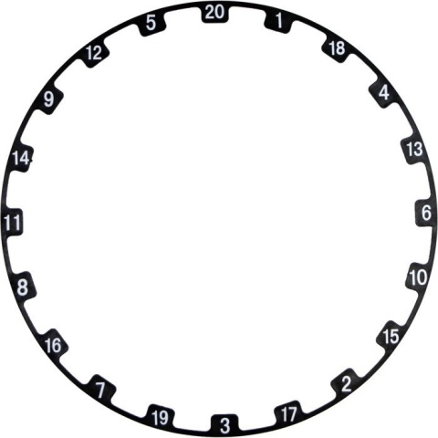 Number Ring Digital Square – pierścień numeracyjny do tarczy dart