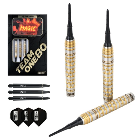 ONE80 Matt Mullen Magic Signature – Lotki do darta (Soft tip 19g)