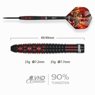 ONE80 Vaelkris V03 90% – Lotki do darta (Steel Tip)