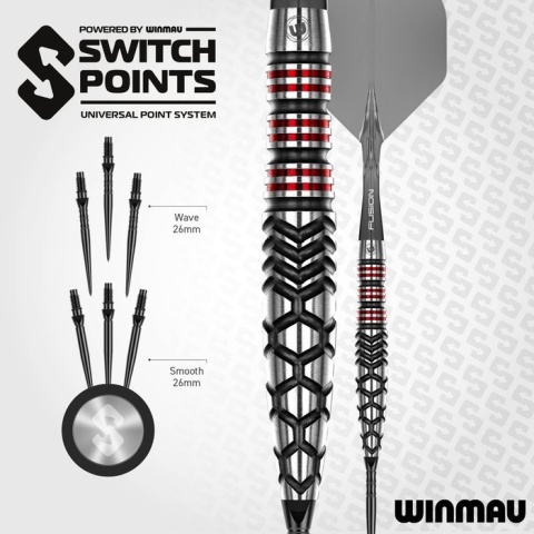 Winmau Fornax Torpedo Switch Point 90% – lotki do darta