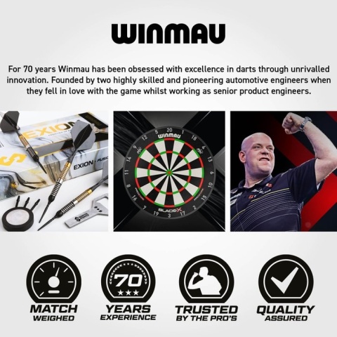 Winmau Exion Torpedo Switch Point 90% – lotki do darta