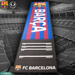 FC Barcelona Official Licensed BARÇA Carpet Dart Mat - 290cm x 60cm - Striped with Crest