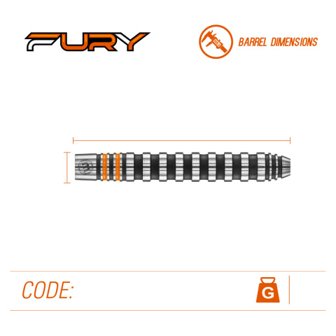 Winmau Fury 90% 26g Winmau Fury 90% 26g