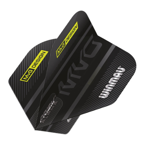 Winmau Prism Alpha MvG Logo Black & Grey Winmau Prism Alpha MvG Logo Black & Grey