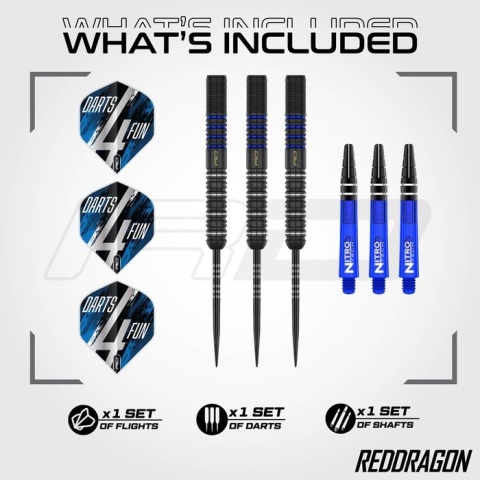 David Williams V1 90% – steel tip darts (23g)