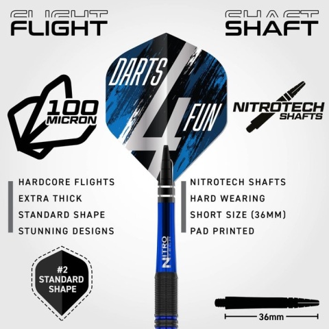 David Williams V1 90% – steel tip darts (23g)