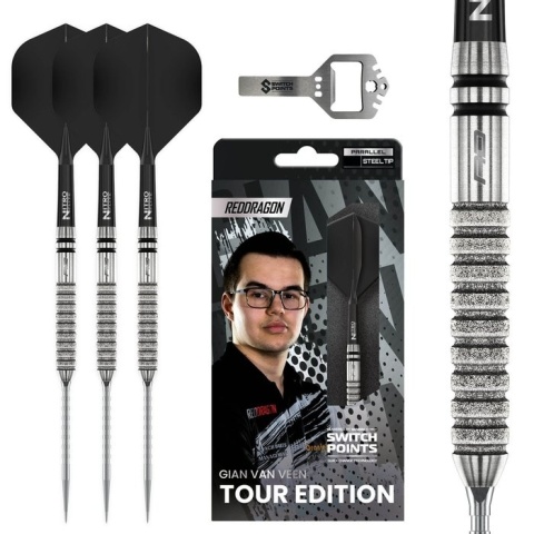 Gian van Veen Tour Edition Switch Points 90% – lotki steel tip