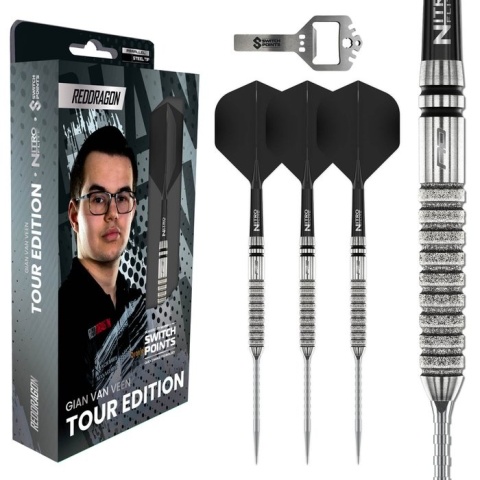 Gian van Veen Tour Edition Switch Points 90% – lotki steel tip