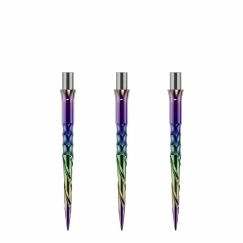 Caliburn Replaceable Dart Points - Spiro - No Lip - Rainbow