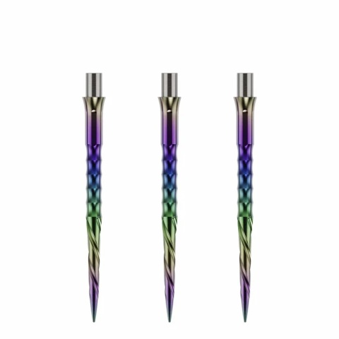 Caliburn Replaceable Dart Points - Spiro - No Lip - Rainbow