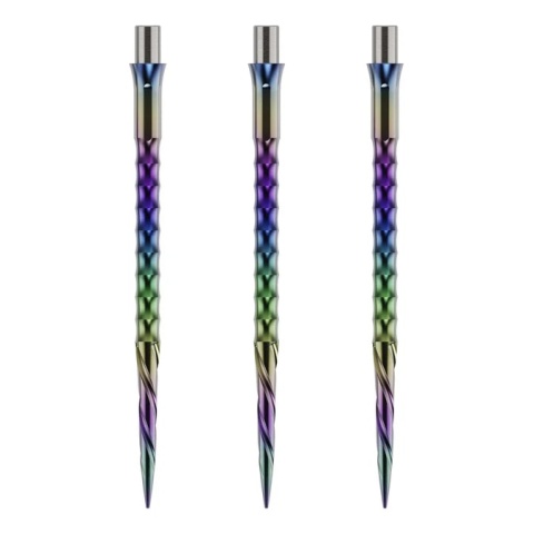 Caliburn Replaceable Dart Points - Spiro - No Lip - Rainbow