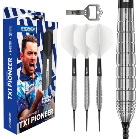 Red Dragon Luke Humphries TX1 Pioneer Switch Points 90% – lotki steel tip