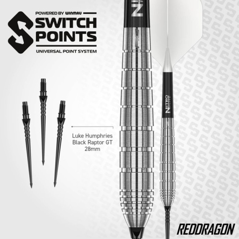 Red Dragon Luke Humphries TX1 Pioneer Switch Points 90% – lotki steel tip