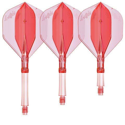 L-System Clear Red – integrated dart set (L1 Standard)